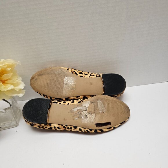 Cow Hair Real Fur Steve Madden Womens Cheetah Leopard Slip On Shoes SMILE 7.5 - Picture 15 of 16